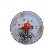 Ferrule Flange-type Electric Contact Bimetal Thermometer