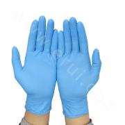 9 Inch Disposable Food Grade Blue Nitrile Gloves