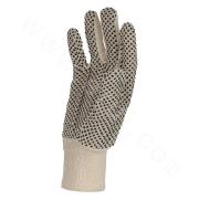KV152402  PVC Dotted Canvas Gloves
