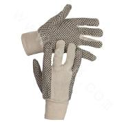 KV152402  PVC Dotted Canvas Gloves
